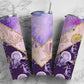 Purple Agate 20oz Sublimation Tumbler Designs, V Split 9.2 x 8.3” Straight Skinny Tumbler Wrap PNG 46