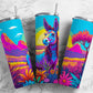 Donkey Sunset 20oz Sublimation Tumbler Designs, Feild Desert 9.2 x 8.3” Straight Skinny Tumbler, Tumbler Wrap PNG