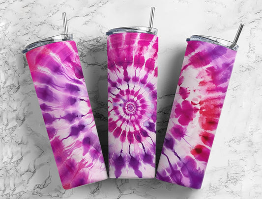 Pink spiral 20oz Sublimation Tumbler Designs, purple swirl 9.2 x 8.3” Straight Skinny Tumbler Wrap PNG