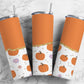 Retro Pumpkin Fall 20oz Sublimation Tumbler Designs, Smiley Face Aesthetic Floral 9.2 x 8.3” Straight Skinny Tumbler Wrap PNG12