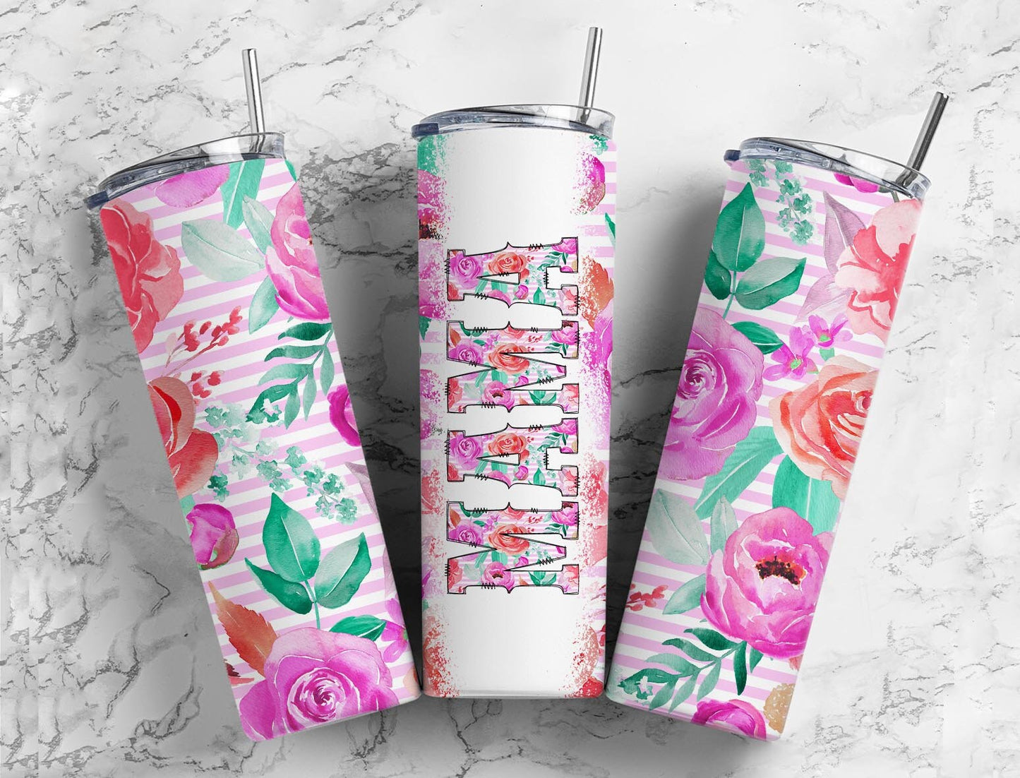 Rose Garden 20oz Sublimation Tumbler Designs, Serape Mama 9.2 x 8.3” Straight Skinny Tumbler Wrap PNG, Sublimation Design PNG