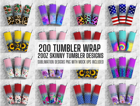 200+ Tumbler Wrap, Straight Tumbler, Sublimation, Design Bundle, Tumbler png, 20oz Straight Tumbler, Sunflower Tumbler Wrap, Tumbler PNG