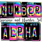 Tie Dye Swirl Number Plate Alphabet Uppercase Numbers PNG, Pink Blue Yellow Alphabet PNG Digital Download