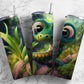 Cartoon snake 20oz Sublimation Tumbler Designs, Cute forest 9.2 x 8.3” Straight Skinny Tumbler Wrap PNG