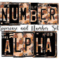 Retro Butterfly Number Plate Alphabet Uppercase Numbers PNG, Boho Brown Alphabet PNG Digital Download