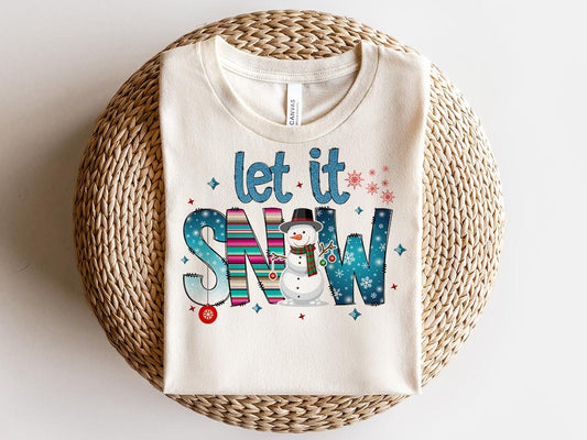 Let it Snow Winter Png, Snowman PNG, Digital Download, Winter PNG, Holiday Clip art, Winter Designs