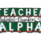 Teacher Doodle Letters Alphabet with Uppercase and Numbers PNG, Alphabet PNG Digital Download