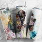 Dog Puppy 20oz Sublimation Tumbler Designs, Alcohol Ink Watercolour 9.2 x 8.3” Straight Skinny Tumbler, Tumbler Wrap PNG