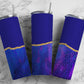 Purple Agate 20oz Sublimation Tumbler Designs, Gold Agate Line 9.2 x 8.3” Straight Skinny Tumbler Wrap PNG 197