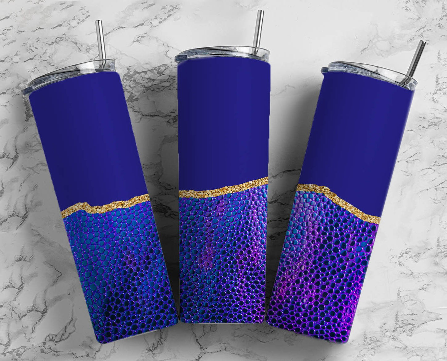 Purple Agate 20oz Sublimation Tumbler Designs, Gold Agate Line 9.2 x 8.3” Straight Skinny Tumbler Wrap PNG 197