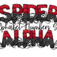 Spider Doodle Letters