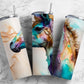 Radiant Horse 20oz Sublimation Tumbler Designs, Abstract Pattern 9.2 x 8.3” Straight Skinny Tumbler, Tumbler Wrap PNG