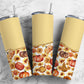 Retro Pumpkin Fall 20oz Sublimation Tumbler Designs, Smiley Face Aesthetic Floral 9.2 x 8.3” Straight Skinny Tumbler Wrap PNG17