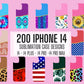 200 Agate iPhone 14 Sublimation Design, 14, 14 Plus, 14 Pro, 14 Pro Max Designs, PHONE Sublimation Design, Instant Download, Commercial Png