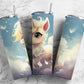 Cartoon unicorn 20oz Sublimation Tumbler Designs, baby unicorn 9.2 x 8.3” Straight Skinny Tumbler Wrap PNG