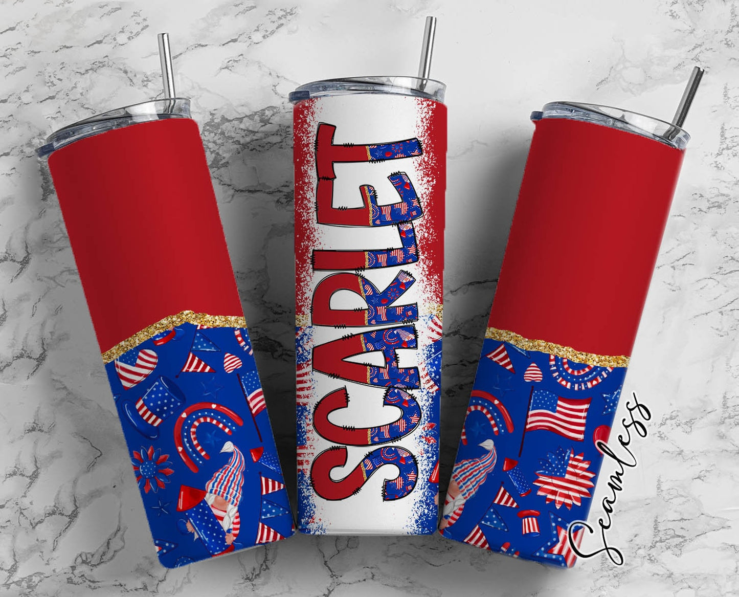 USA Flag Tumbler Wrap with Matching Doodle Letter Alphabet PNG, American Pariot Add your Own name 20oz Tumbler, Alpha Set PNG 103