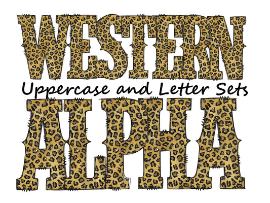 Cheetah print Doodle Letters Western Alphabet, Animal print Alphabet PNG, Entire Doodle Alphabet Uppercase and Numbers PNG