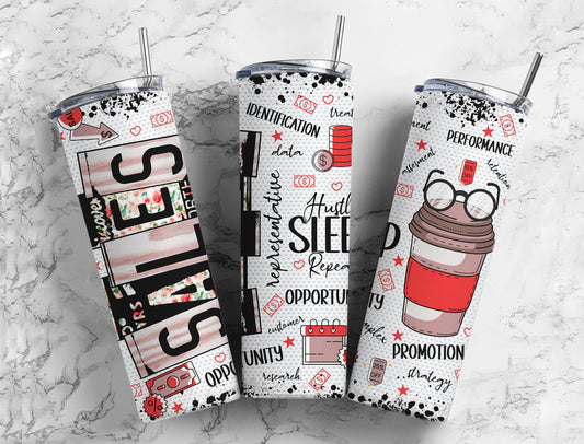 Sales Representative  20oz Sublimation Tumbler Designs, Occupation Job 9.2 x 8.3”  Tumbler Png, Digital Download