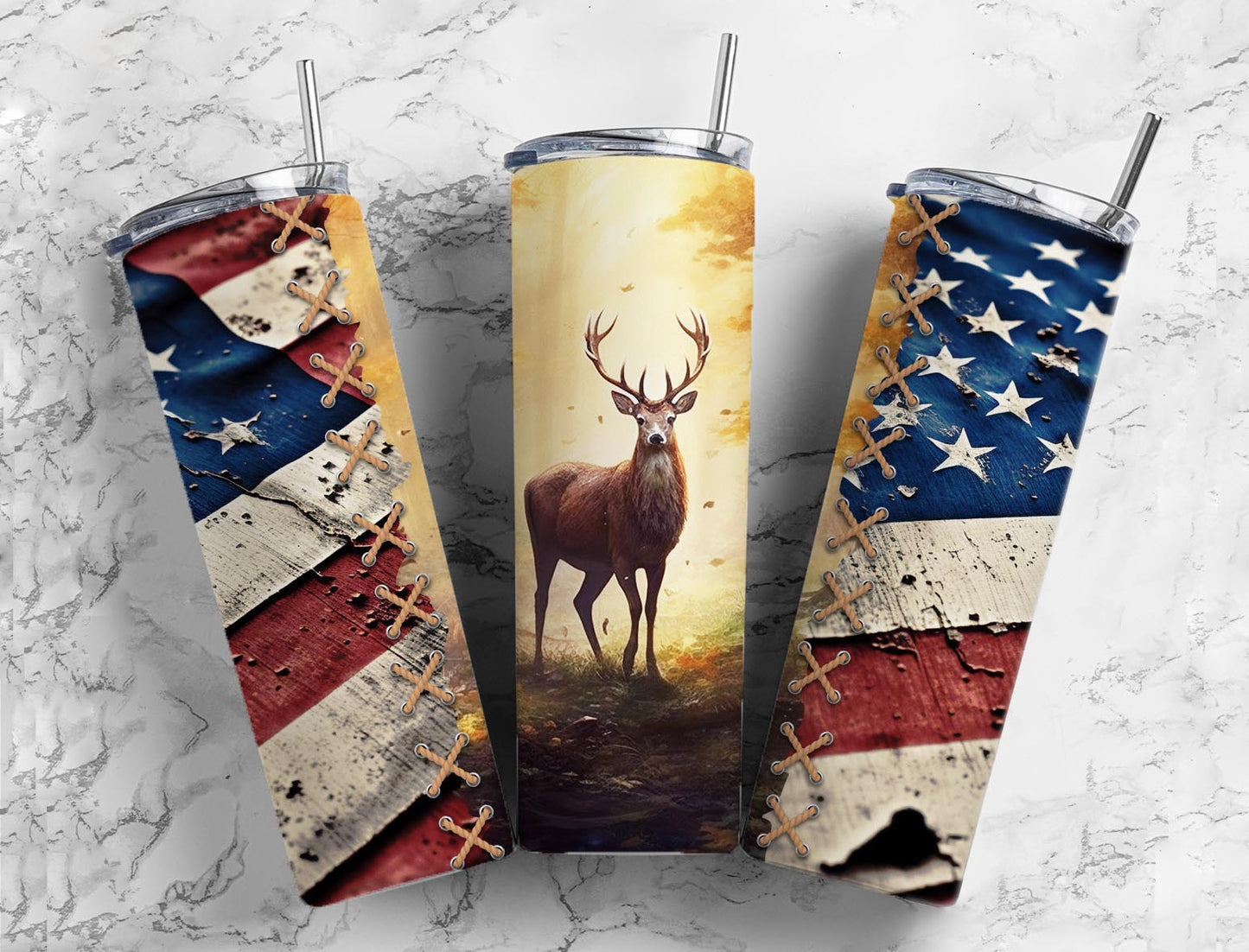 American Buck 20oz Sublimation Tumbler Designs, Buck Flag 9.2 x 8.3”  Tumbler Png, Digital Download