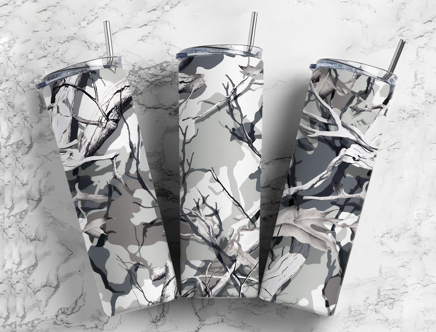 Camouflage Black and White 20oz Sublimation Tumbler Designs, Camouflage 9.2 x 8.3”  Tumbler Png, Digital Download