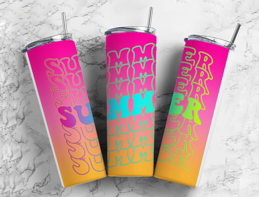 Summer 20oz Sublimation Tumbler Designs, Summer 9.2 x 8.3”  Tumbler Png, Digital Download