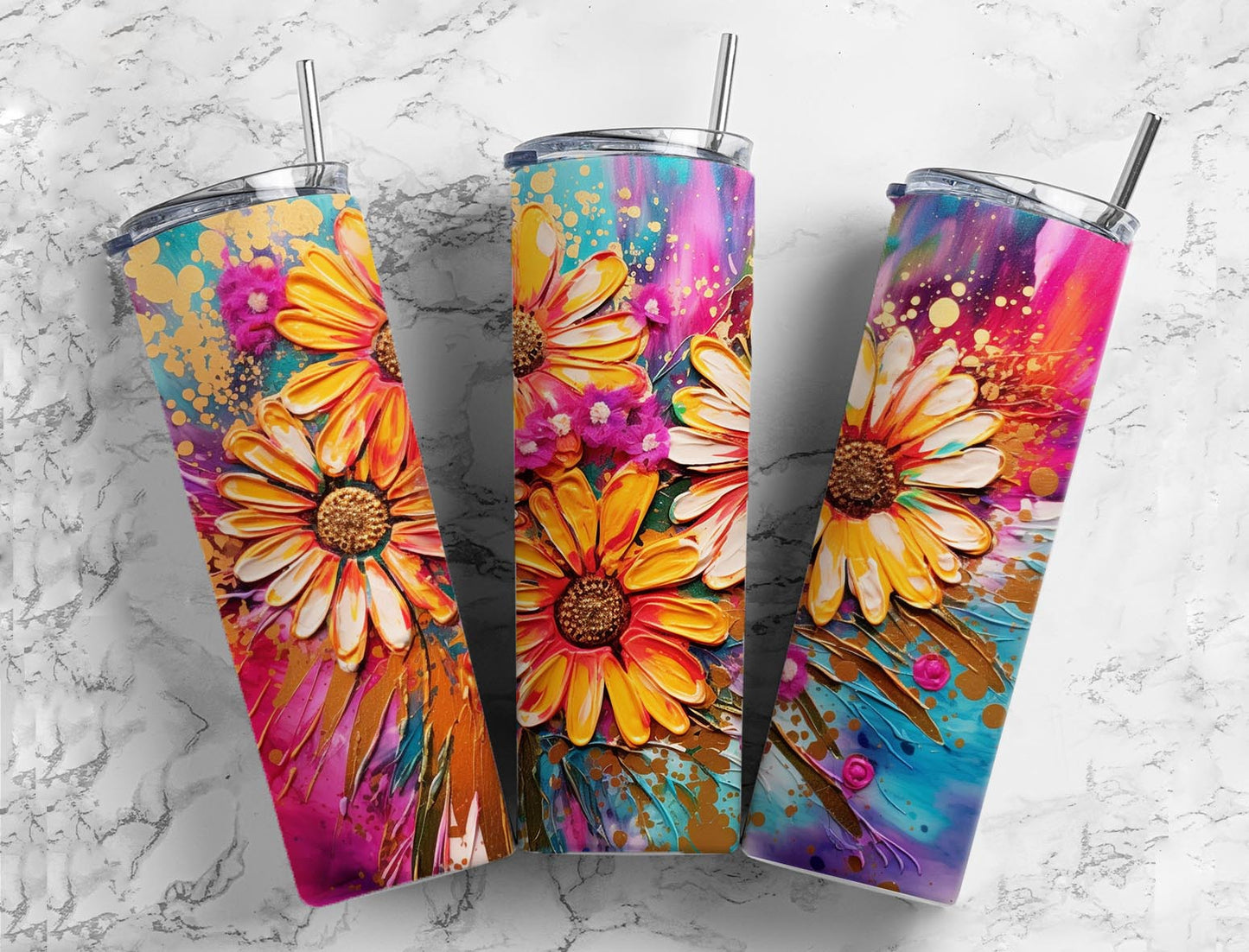 Stain Flower 20oz Sublimation Tumbler Designs, Stain Paint 9.2 x 8.3”  Tumbler Png, Digital Download