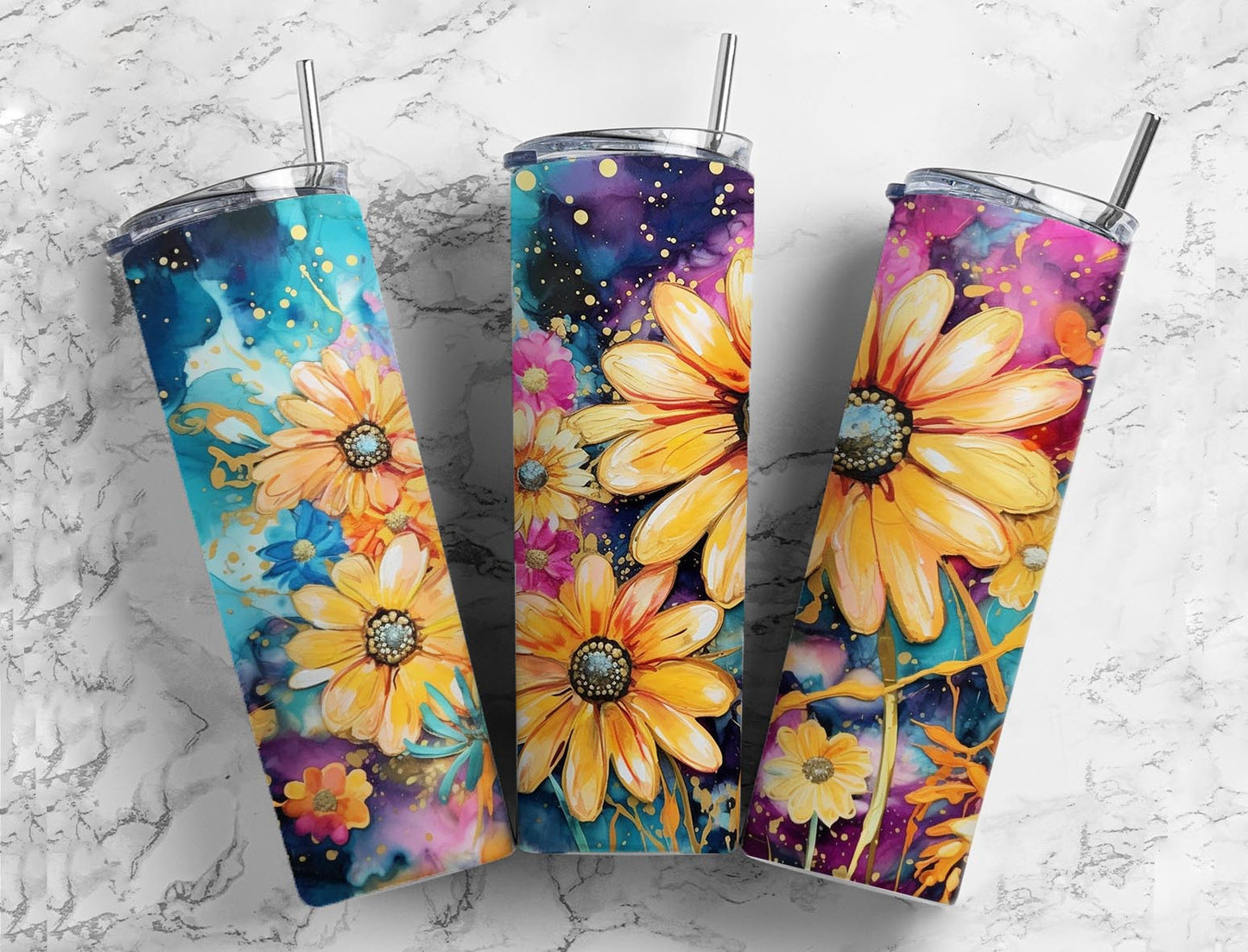 Tropical Paint  20oz Sublimation Tumbler Designs, Tropical Flower 9.2 x 8.3”  Tumbler Png, Digital Download