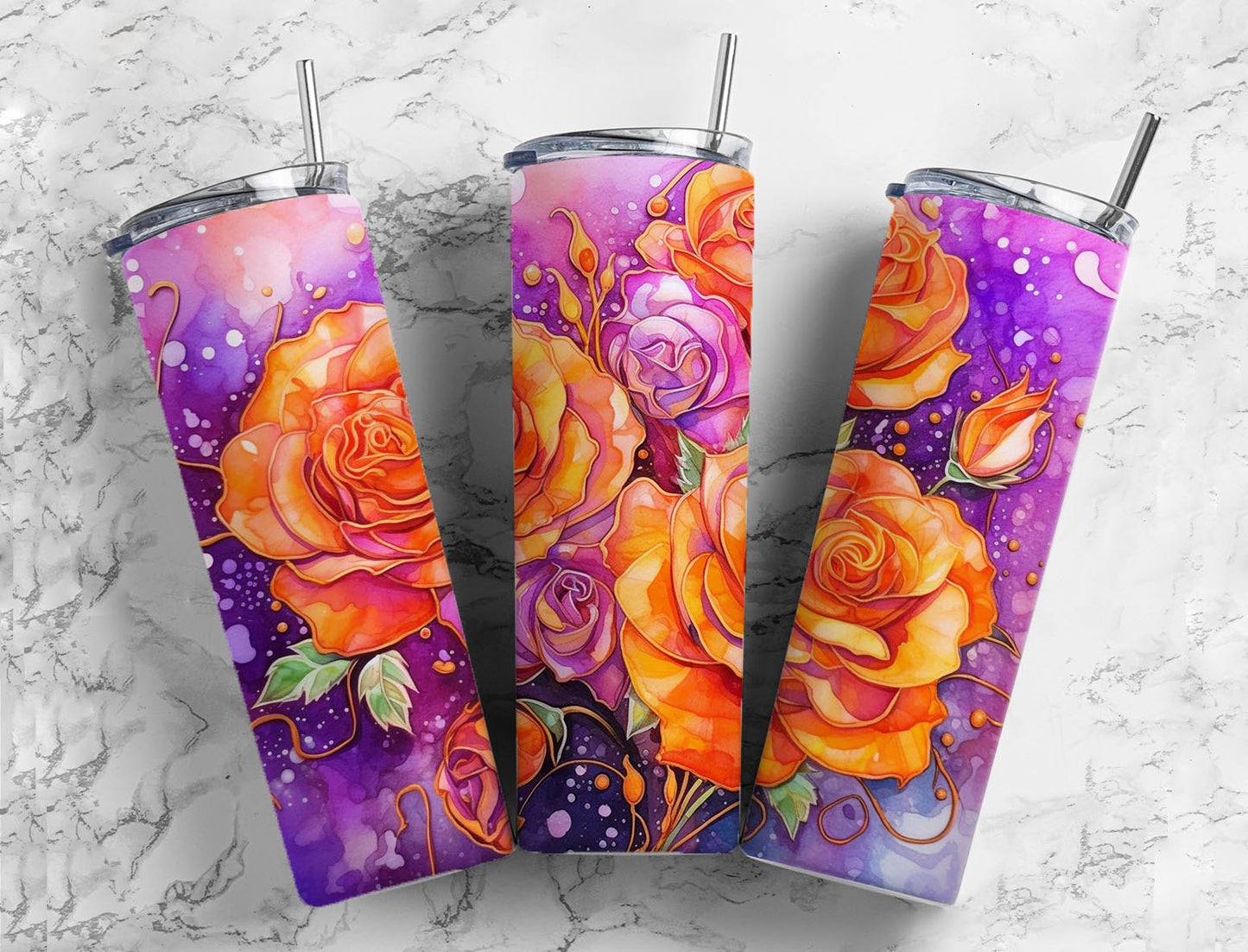 Yellow Roses 20oz Sublimation Tumbler Designs, Watercolor Roses 9.2 x 8.3”  Tumbler Png, Digital Download