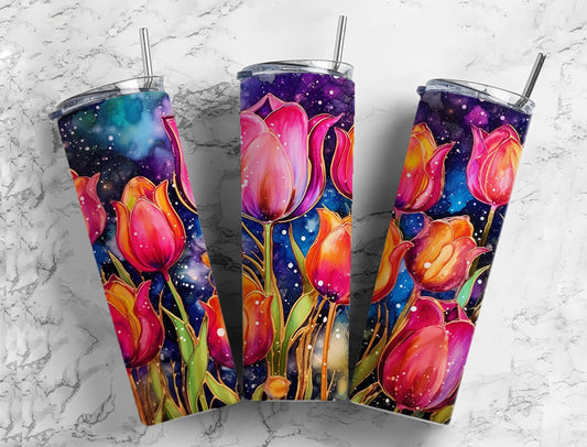 Sparkled Roses 20oz Sublimation Tumbler Designs, Gold Roses 9.2 x 8.3”  Tumbler Png, Digital Download