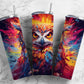 Colorful Painted Owl 20oz Sublimation Tumbler Designs, Painted Owl 9.2 x 8.3”  Tumbler Png, Digital Download