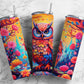 Sassy Art Owl 20oz Sublimation Tumbler Designs, Owl Art 9.2 x 8.3”  Tumbler Png, Digital Download