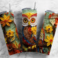 Colorful Seamless Owl 20oz Sublimation Tumbler Designs, Owl Pattern 9.2 x 8.3”  Tumbler Png, Digital Download