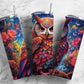 Psychedelic Pattern Owl 20oz Sublimation Tumbler Designs, Psychedelic Pattern 9.2 x 8.3”  Tumbler Png, Digital Download