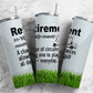 Retirement Golf 20oz Sublimation Tumbler Designs, Golf Sports 9.2 x 8.3”  Tumbler Png, Digital Download