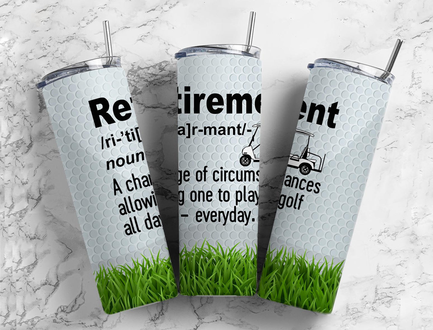 Retirement Golf 20oz Sublimation Tumbler Designs, Golf Sports 9.2 x 8.3”  Tumbler Png, Digital Download