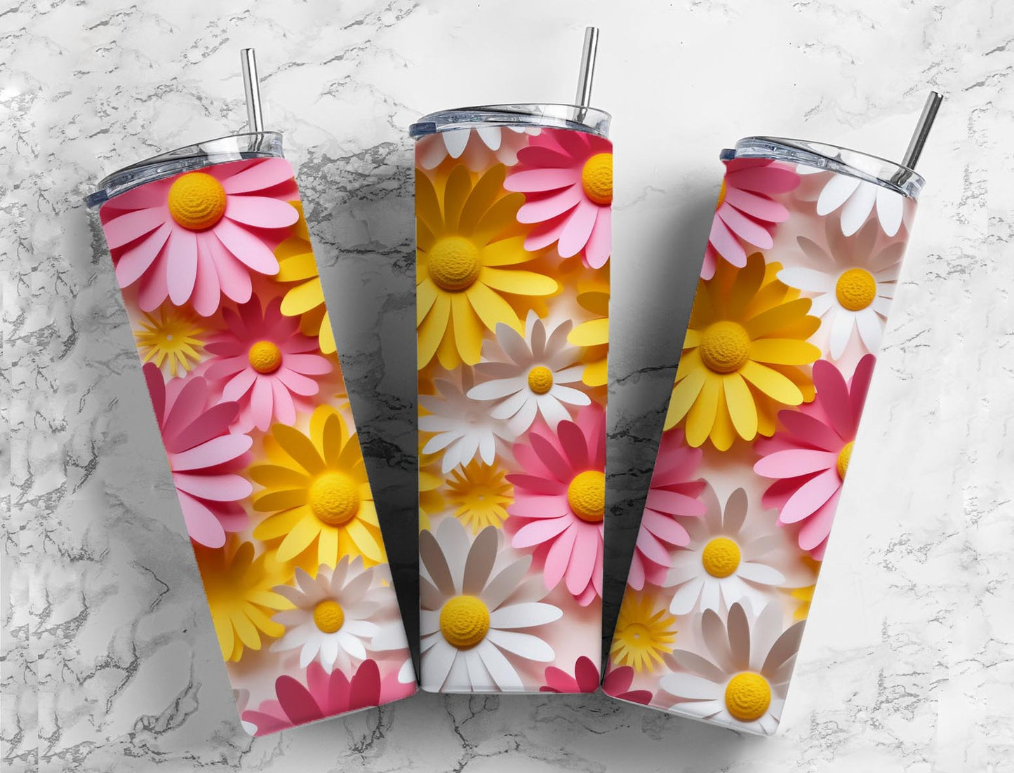 3D Flower 3D FlowerBeautiful Flower 20oz Sublimation Tumbler Designs, Flowers Bloom 9.2 x 8.3”  Tumbler Png, Digital Download