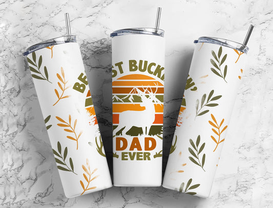 Best Buckin 20oz Sublimation Tumbler Designs, Deer Dad 9.2 x 8.3”  Tumbler Png, Digital Download