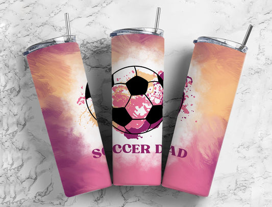 Soccer Dad 20oz Sublimation Tumbler Designs, Splash Ball 9.2 x 8.3”  Tumbler Png, Digital Download