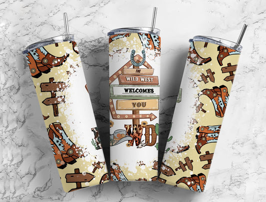 Wild Wet  20oz Sublimation Tumbler Designs, Howdie 9.2 x 8.3”  Tumbler Png, Digital Download