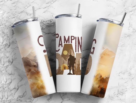 Adventure Dad 20oz Sublimation Tumbler Designs, Camping 9.2 x 8.3”  Tumbler Png, Digital Download