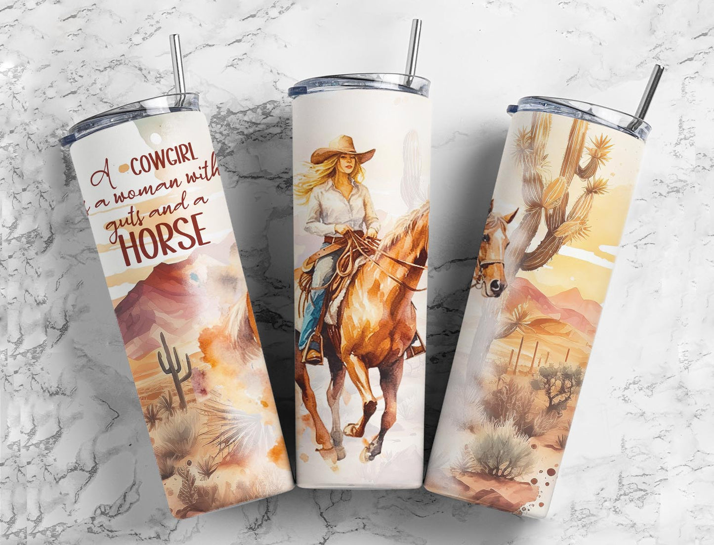 A Cowgirl is a Woman 20oz Sublimation Tumbler Designs, Ride Horse 9.2 x 8.3”  Tumbler Png, Digital Download