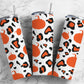 Pumpkin White 20oz Sublimation Tumbler Designs, Leopard White 9.2 x 8.3”  Tumbler Png, Digital Download