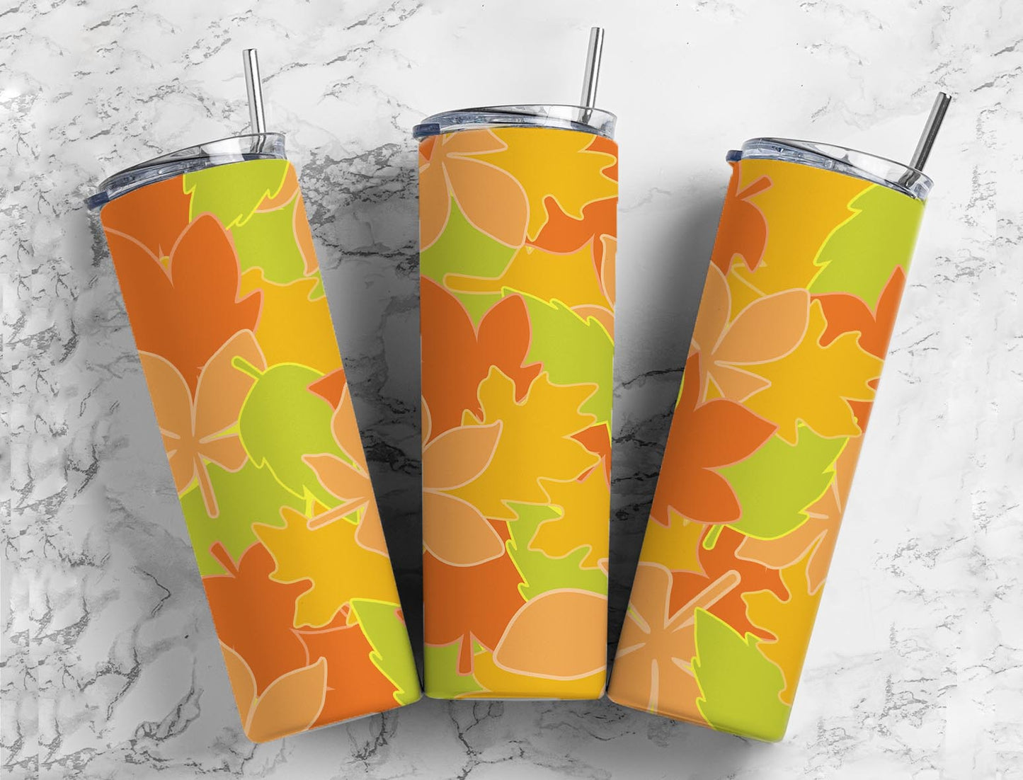 Autumn Leaves 20oz Sublimation Tumbler Designs, Fall Season  9.2 x 8.3”  Tumbler Png, Digital Download