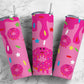 Pink Donuts 20oz Sublimation Tumbler Designs,Sprinkle Star 9.2 x 8.3”  Tumbler Png, Digital Download