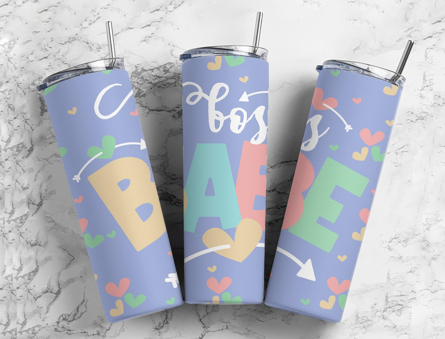 Boss Babe 20oz Sublimation Tumbler Designs, Pastel Sayings 9.2 x 8.3”  Tumbler Png, Digital Download