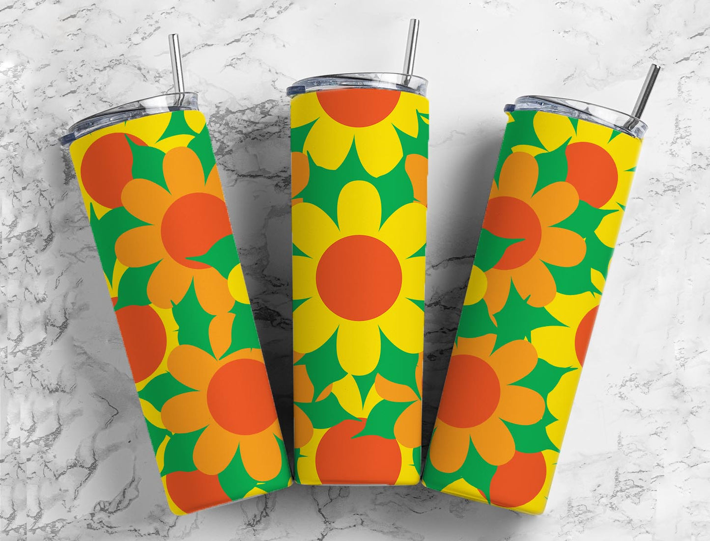 Sunflower 20oz Sublimation Tumbler Designs, Seamless Pattern 9.2 x 8.3”  Tumbler Png, Digital Download