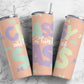 Classy With a Hint Of Sass 20oz Sublimation Tumbler Designs, Pastel Ribbon 9.2 x 8.3”  Tumbler Png, Digital Download