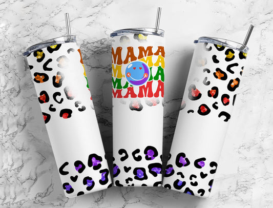 Splash Mama 20oz Sublimation Tumbler Designs, Leopard Prints 9.2 x 8.3”  Tumbler Png, Digital Download