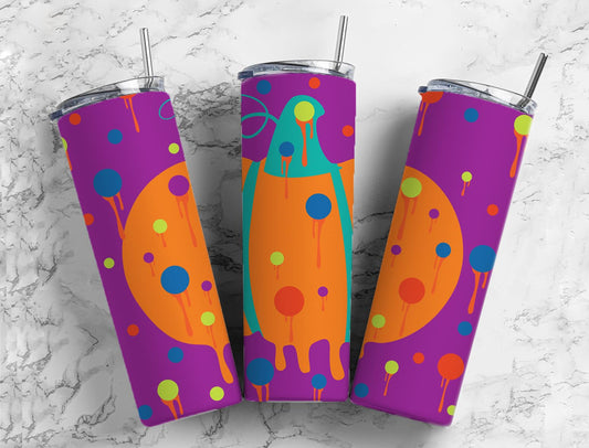 Pumpkin Dotted 20oz Sublimation Tumbler Designs, Dotted Print 9.2 x 8.3”  Tumbler Png, Digital Download