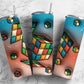 Rubiks Cube 20oz Sublimation Tumbler Designs, 3D Inflated 9.2 x 8.3”  Tumbler Png, Digital Download